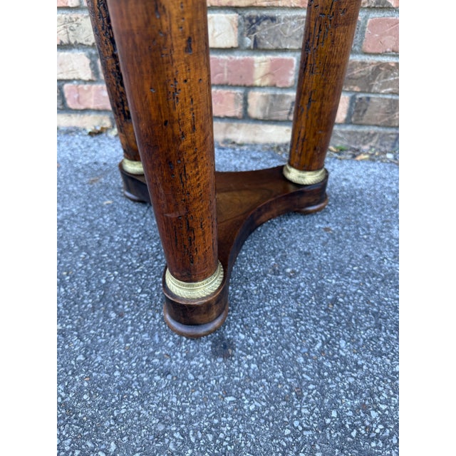 French Gorgeous Empire Side Table For Sale - Image 3 of 9