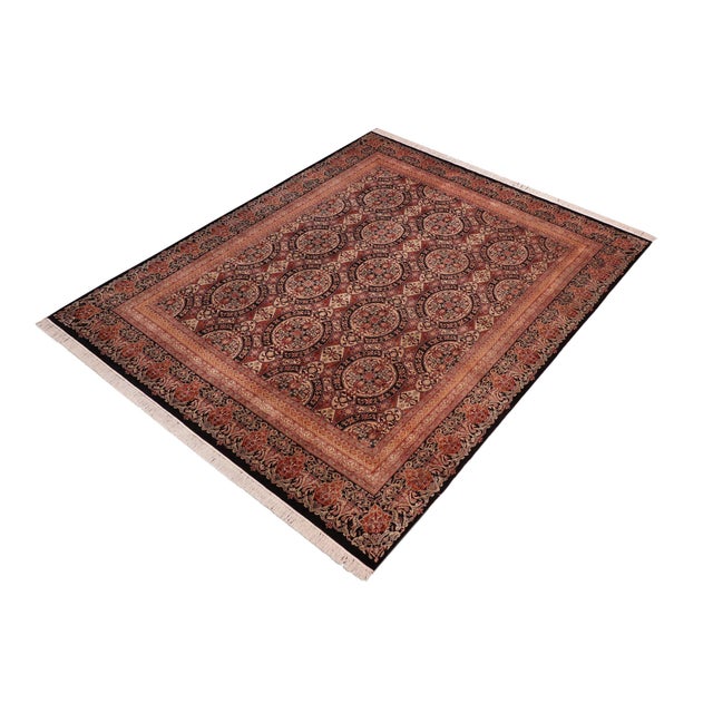 Designed with mesmerizing intricacy and gorgeous color palette, this hand-knotted masterpiece demonstrates the beauty and...