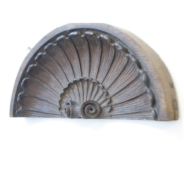 American Antique Architectural Shell Carving For Sale - Image 3 of 3