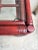 Vintage Red Split Reed and Rattan Glass Top Console Entry Table - Newly Painted For Sale - Image 12 of 12