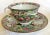 White 1940s Medallion Tea Cup & Saucer Sets Set of 2 - 4 pcs For Sale - Image 8 of 17