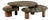 Organic Marble Magatama Coffee Tables by Esther Knopfler, Set of 3 For Sale