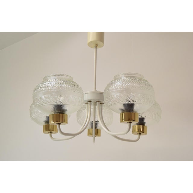 Mid-Century Ceiling Light attributed to Instala Jilove U Decina, 1970s For Sale - Image 13 of 17