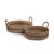 Cadiz Abaca Basket Trays with Black Accent, Set of 2 For Sale In Los Angeles - Image 6 of 6