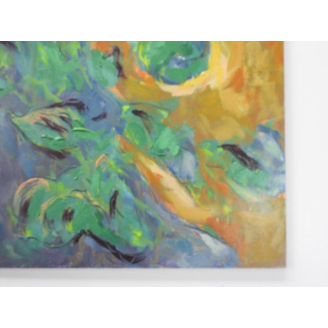 Early 21st Century Contemporary Expressionist Forest Stream Landscape Painting For Sale - Image 5 of 7