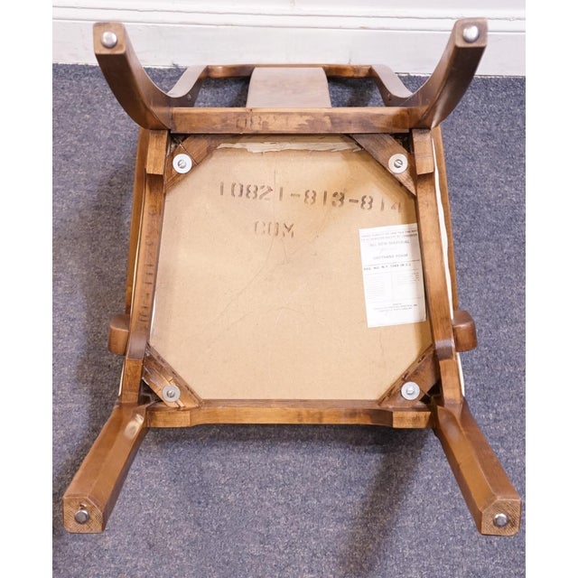 Thomasville Tokaido Collection Burled Walnut Asian Modern Dining Arm Chair 10821-813-814 For Sale - Image 9 of 11