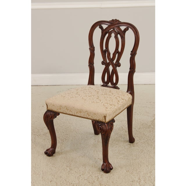 Karges Set of 8 Chippendale Clawfoot Dining Room Chairs For Sale - Image 13 of 18