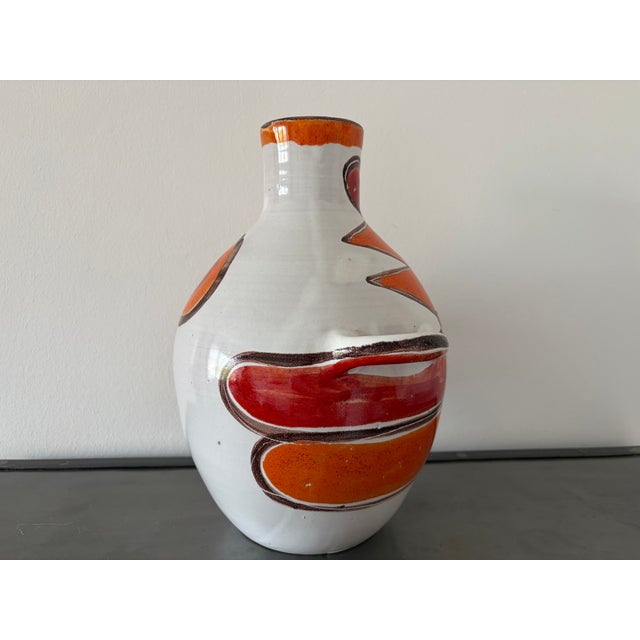 Vintage Hand-Painted Studio Ceramic Vase by Giovanni De Simone, 1965 For Sale - Image 17 of 18
