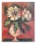Frank Chabry, Flowers in a Glass, Oil on Canvas For Sale