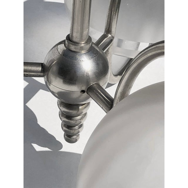 1930s An Art Deco Modernist Ceiling Fixture, France, 1930s For Sale - Image 5 of 7