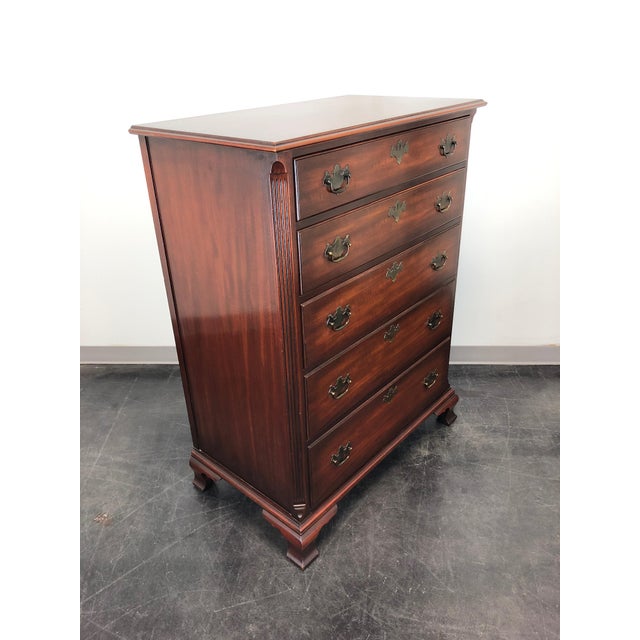 Vintage Kindel Oxford Mahogany Chippendale Chest of Drawers Chairish