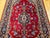 Persian Vintage Persian Kashan Rug, Hand-Knotted Wool, Floral Pattern, Red & Navy, 4x6 For Sale - Image 3 of 17