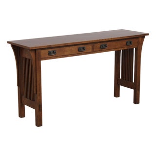 Stickley Mission Oak Console Hall or Sofa Table For Sale