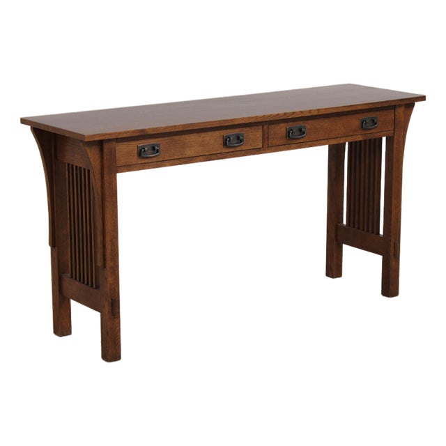 Stickley Mission Oak Console Hall or Sofa Table For Sale