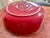 Mid-Century Modern Vintage Crate & Barrel "Addison" Vibrant Two-Tone Orange and Red Glazed Ceramic Centerpiece Serving Bowl For Sale - Image 3 of 8