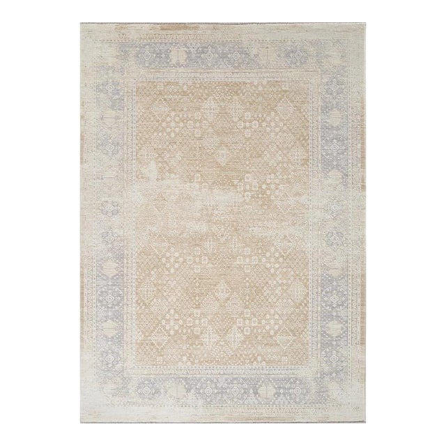 Pasargad Home Eterna Beige Polyester Area Rug- 3'11'' X 5' 9'' For Sale