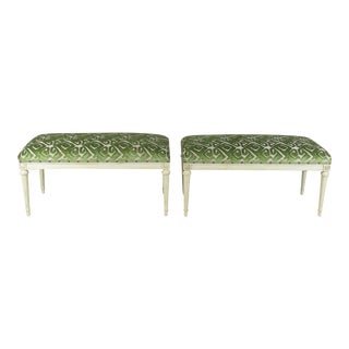 Louis XVI-Style Benches - a Pair For Sale