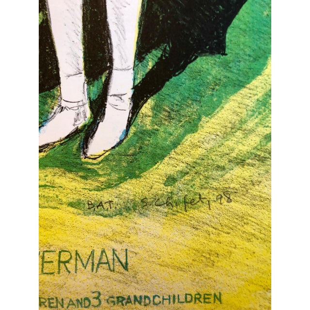 Modern Sid ChafetzColumbus Ohio State Art Judaica Wedding Anniversary Lithograph Jewish Americana, 1998 For Sale - Image 3 of 5