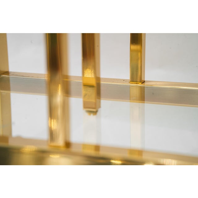 Gold Brass and Glass Newspaper Stand, Vienna, Austria, 1920s For Sale - Image 8 of 16