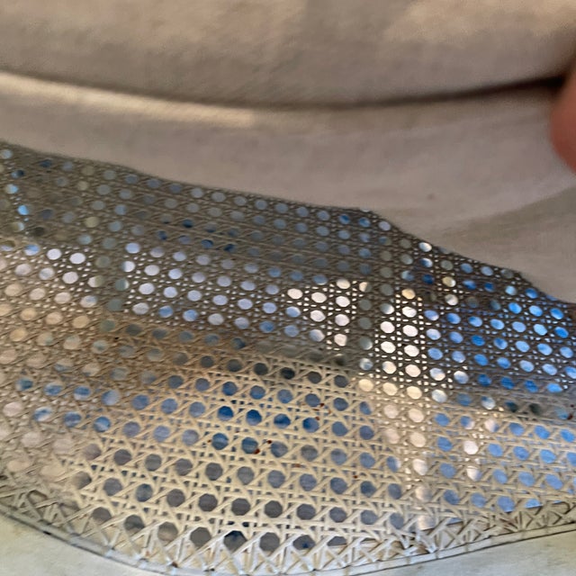 Mid 20th Century Set of 6 Louis XVI Framed Chairs With New Sunbrella Linen For Sale - Image 5 of 12