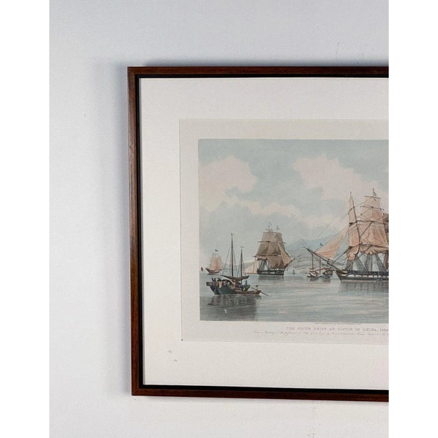 Vintage Hand-Colored Nautical Engraving, Circa 1920 For Sale - Image 4 of 6