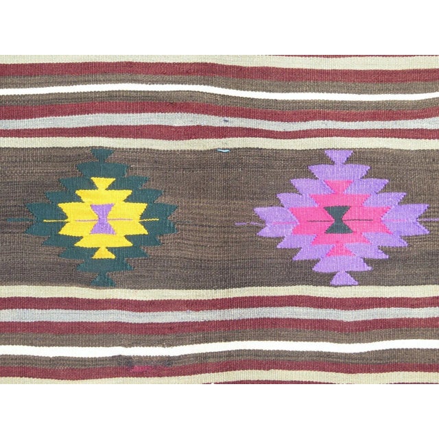 1960s Nomadic Style Kilim Rug - 59"x75" For Sale In Raleigh - Image 6 of 12