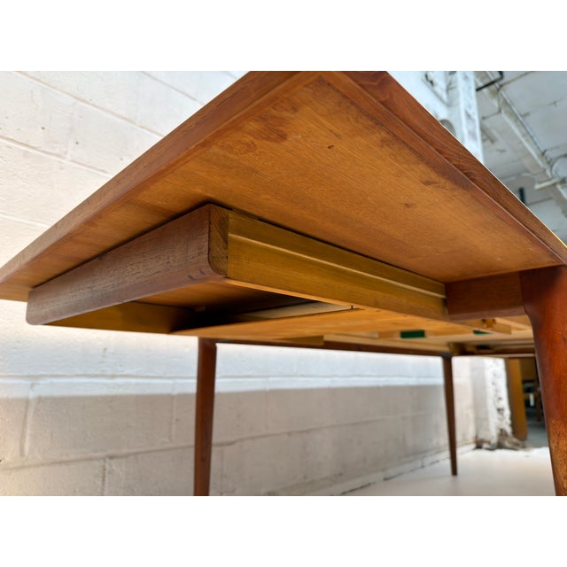 Vintage Danish Mid-Century Modern Teak Expandable Dining Table For Sale - Image 14 of 18