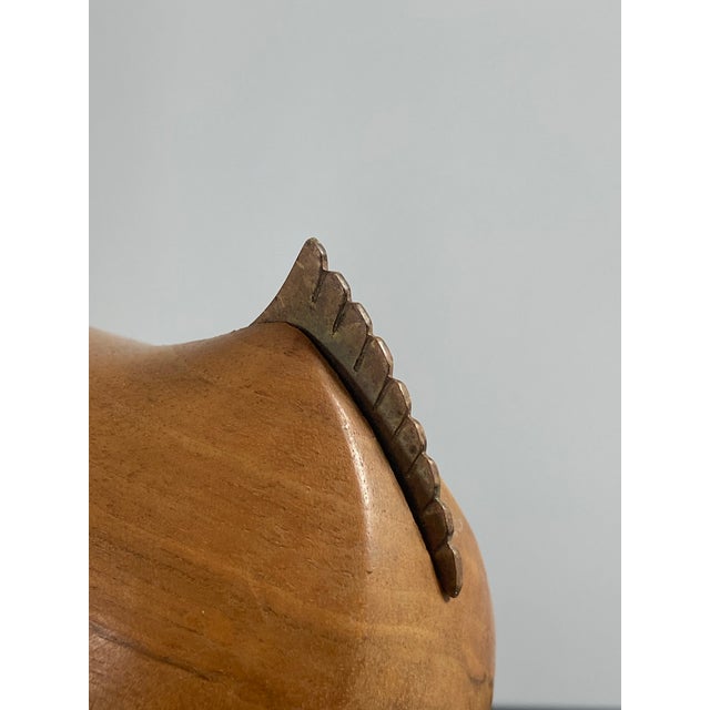 1930s Hagenauer Wiener Werkstätte Hand-Carved Wooden Chicken Sculpture For Sale - Image 10 of 12