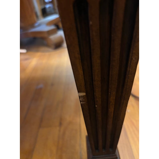 Brown 1990s Ethan Allen Tuscany Marble Top Console For Sale - Image 8 of 12