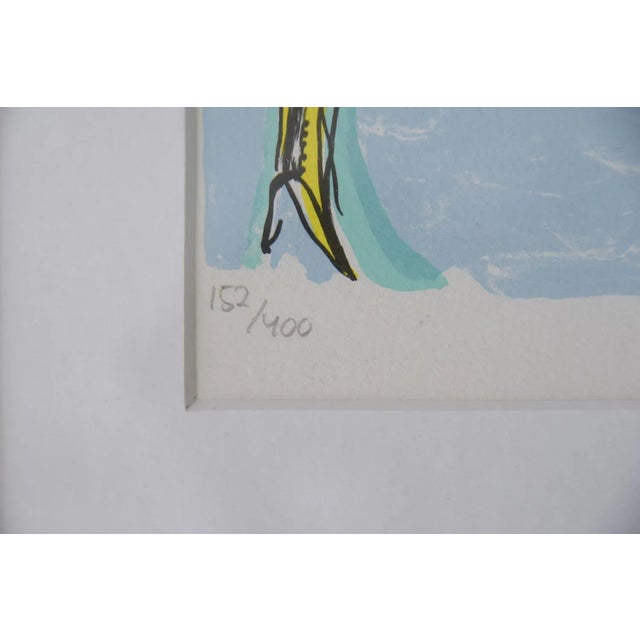 Maskot, Color Lithograph by Lis Zwick, 1996 For Sale - Image 4 of 8