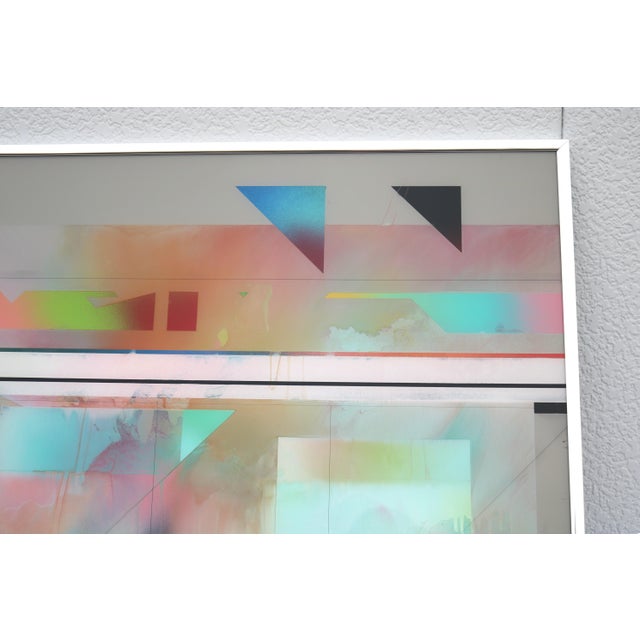 1988 Richard Hammond Flight-1 Abstract Expressionism Artwork Enamel on Plexiglass For Sale - Image 11 of 18