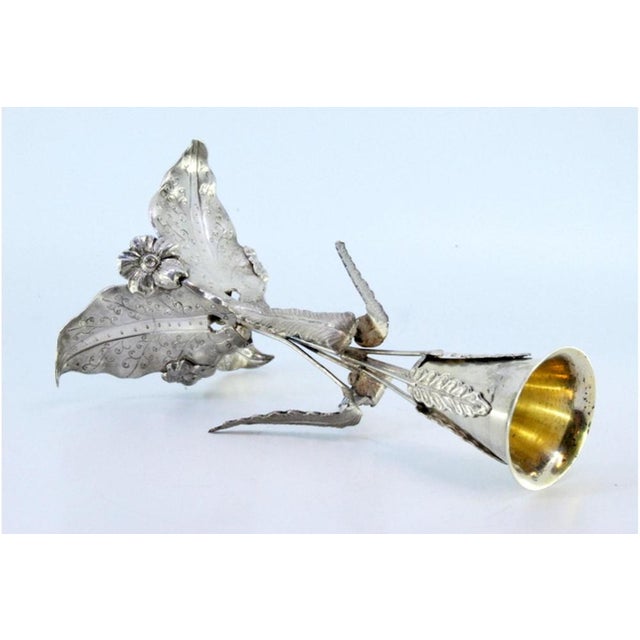Silver Toothpick Holder with Chalice For Sale - Image 5 of 8