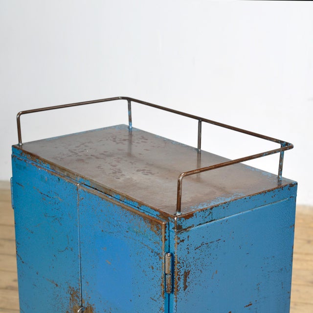 Metal Industrial Four-Drawer Cabinet, 1970s For Sale - Image 7 of 13
