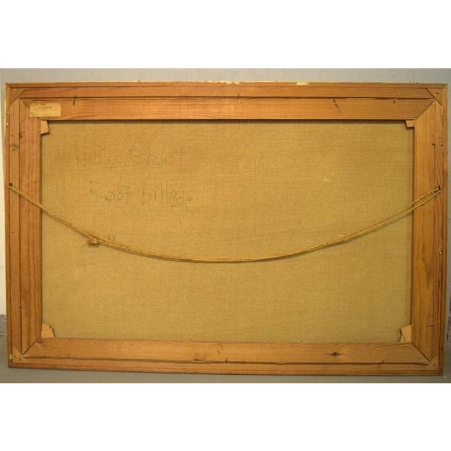 Helge Ernst, Abstract Composition, 1970s, Oil on Canvas For Sale - Image 8 of 9