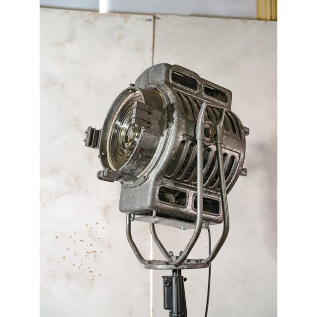 Fresnel Film Spotlight on Rolling Tripod, Munich, 1950s For Sale - Image 6 of 17