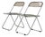 Vintage Plia Folding Chairs by Giancarlo Piretti for Anonima Castelli, 1970s, Set of 2 For Sale