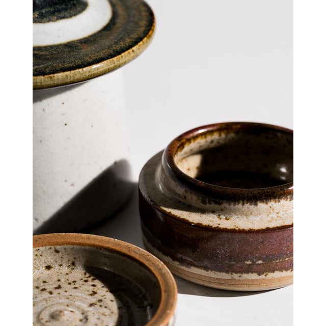 1970s Danish Studio Ceramic Ensemble by Jette Andersen & Marianne Starck for Michael Andersen, Bornholm, Denmark, 1970s, Set of 2 For Sale - Image 5 of 17