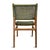 2020s Outdoor Green Woven Teak Dining Chair For Sale - Image 5 of 8