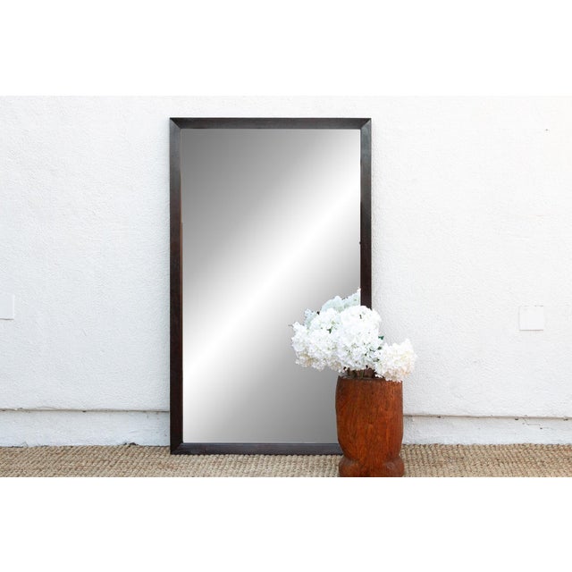 Large Elegant Vintage Rosewood Mirror For Sale - Image 11 of 11