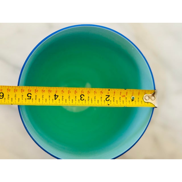 Late 20th Century Vintage Signed Czech Cased Glass Art Bowl For Sale - Image 5 of 7