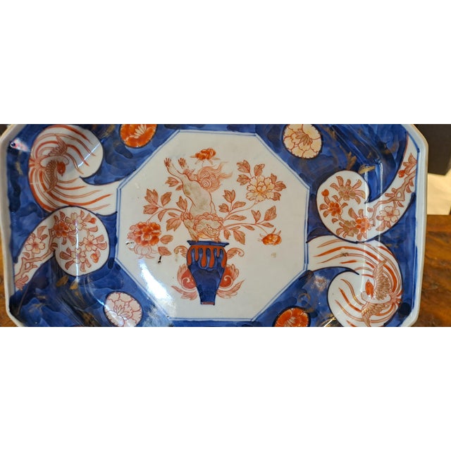 Japanese Imari Porcelain Plate For Sale - Image 5 of 7