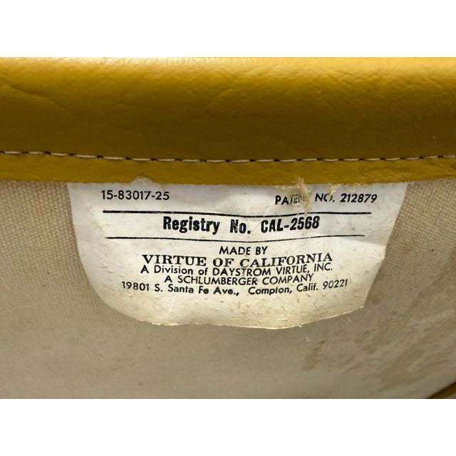 Director Style Yellow Armchair, Vintage For Sale - Image 12 of 12