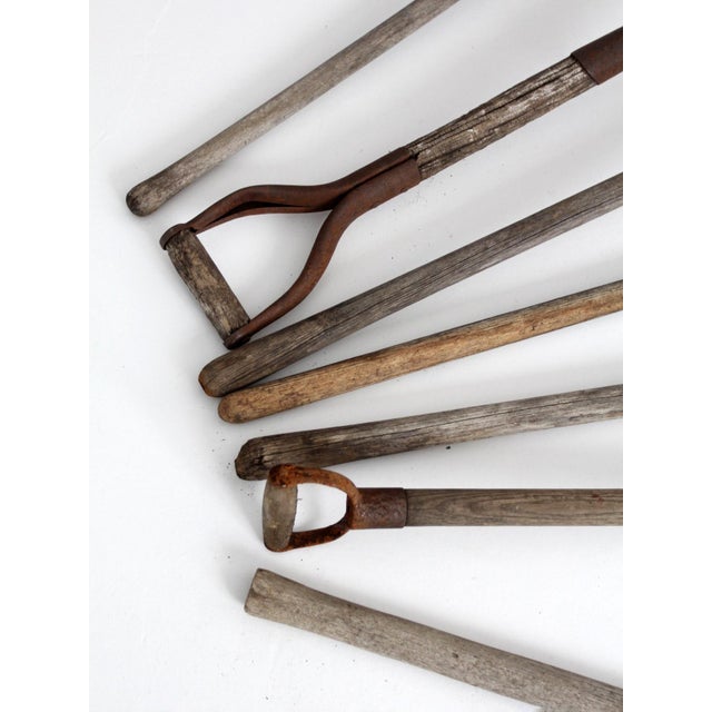 Antique Primitive Garden Tool Collection - 7 Piece For Sale - Image 12 of 18