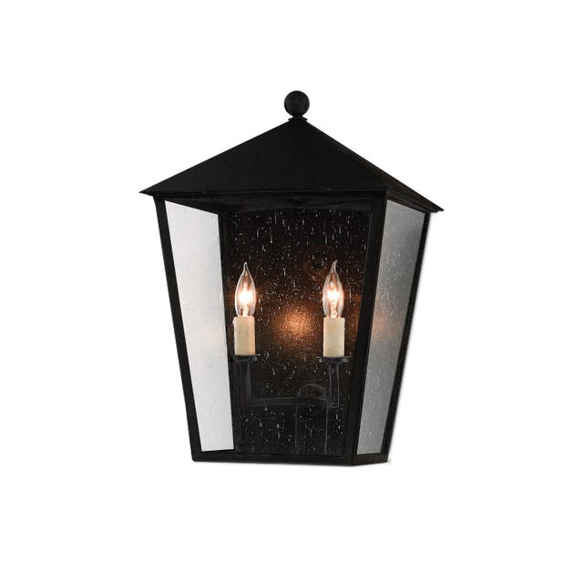 Currey & Company Bening Medium Outdoor Wall Sconce For Sale