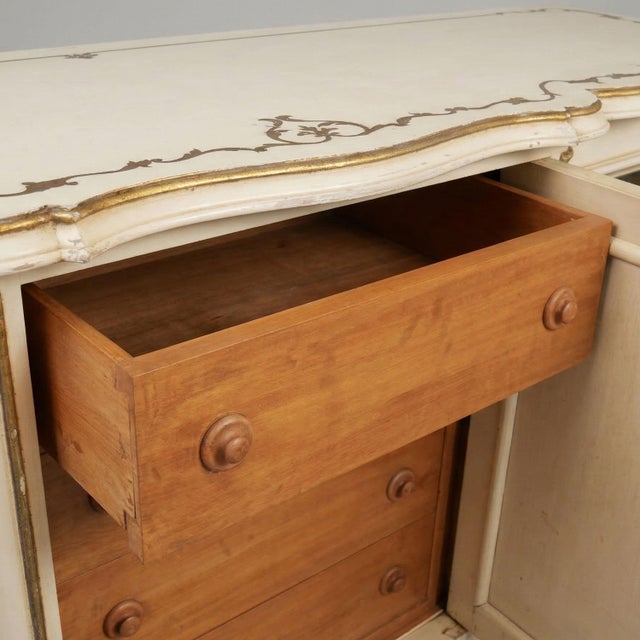Rococo Style Sideboard with Eglomisé Doors For Sale - Image 9 of 18