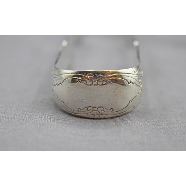 Mid-Century Modern Late 20th Century Sterling Silver Ice or Sugar Tongs by Manchester Silver Co. For Sale - Image 3 of 4