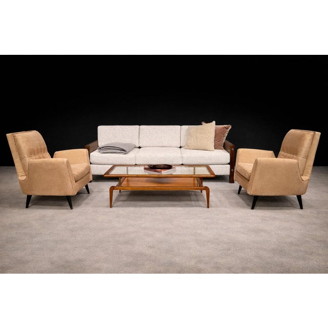 Designed by Giuseppe Scapinelli (1911–1974) for Marguta, São Paulo, 1950s. Produced for his own showroom, the chairs...