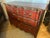 Theodore Alexander Red Leather-Wrapped Serpentine Three-Drawer Chest With Gilt Decoration For Sale In Phoenix - Image 6 of 16