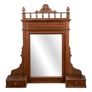 Freestanding Dressing Table with Mirror, Italy, 1890 For Sale