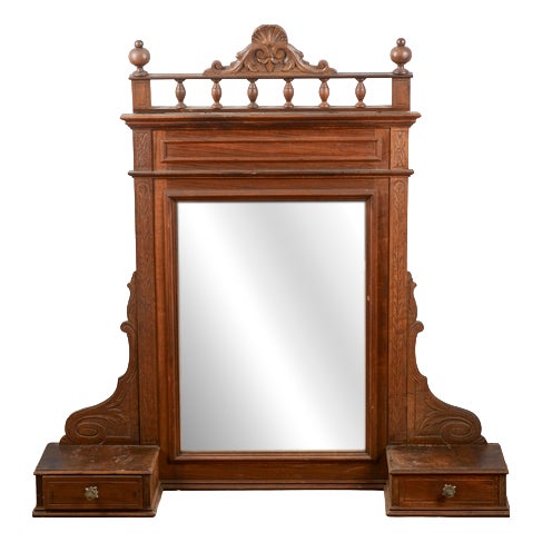 Freestanding Dressing Table with Mirror, Italy, 1890 For Sale